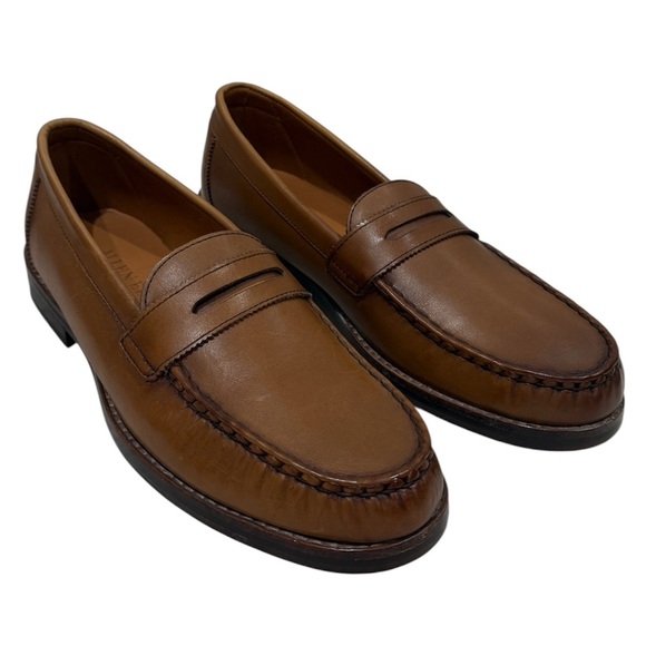 NWB Allen Edmonds Dylan Penny Loafer Walnut Sz 8.5 D Business Casual Preppy - Picture 1 of 16